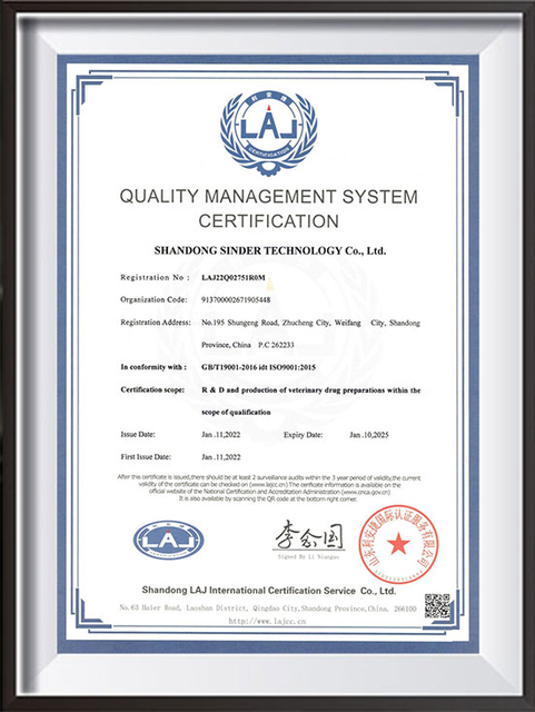 ISO9001-Shandong Sinder-EN&CN_01